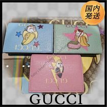 希少 【国内発送 GUCCI】ばなにゃ×GUCCI カード ウォレット