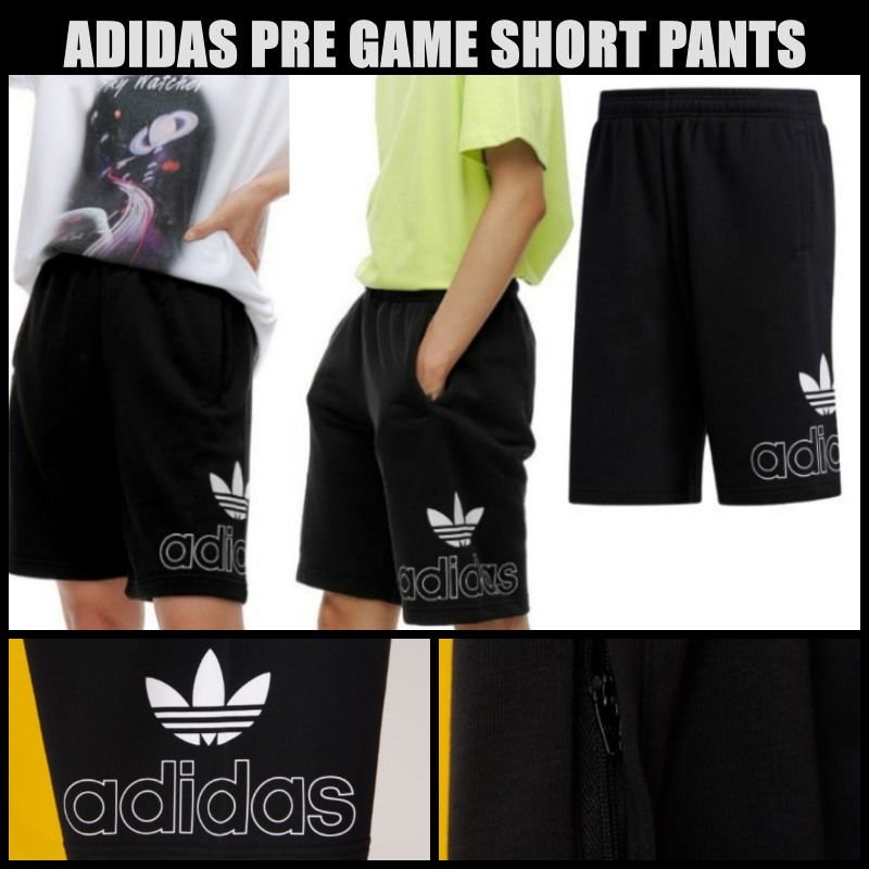 ADIDAS★PRE GAME SHORT BLACKアディダス ハーフ ショートパンツ