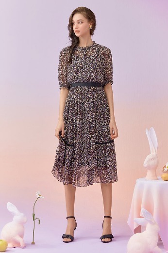 アナスイ22SS(ANNASUI)フォンワンピース+インナースリップ全2種 アナスイ22SS(ANNASUI)フォンワンピース+インナースリップ全2種