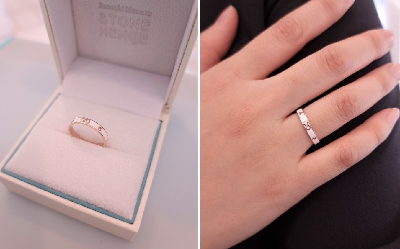 ☆韓国の人気☆【STONE HENgE】☆14K Gold☆SHe N0121 リン.グ☆