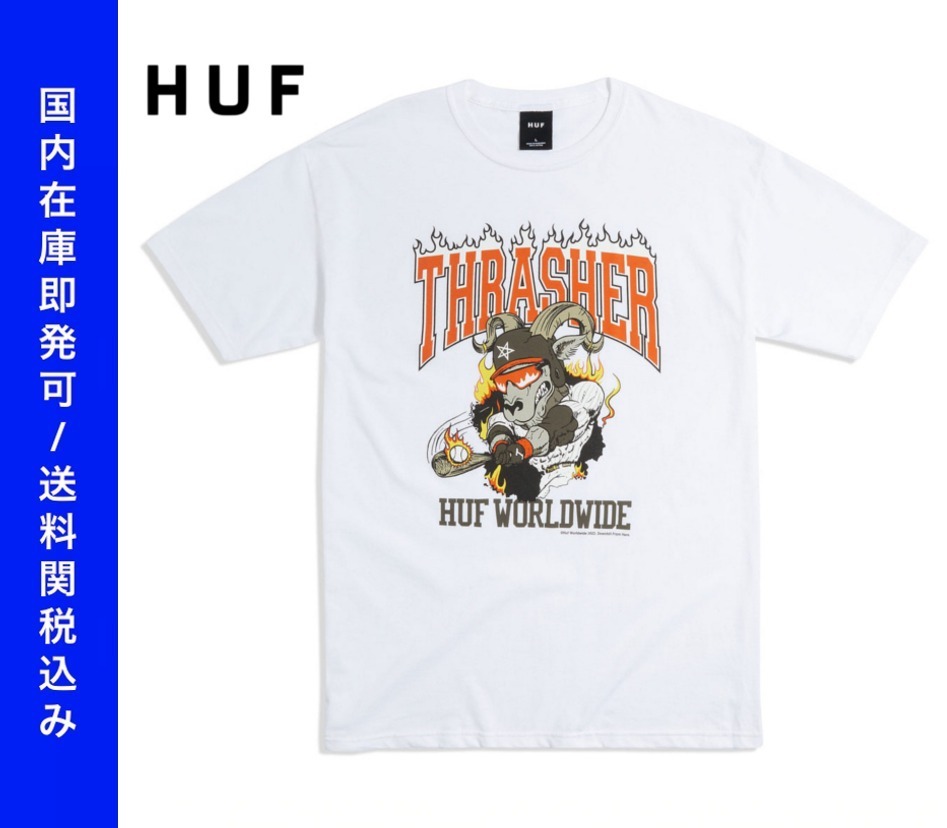 ★国内在庫/即発可*HUF×Thrasher*RINCONロゴTシャツ/W★