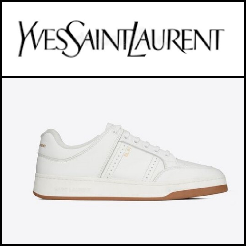Saint Laurent☆SL/61 SNEAKERS EN CUIR☆レザースニーカー - www