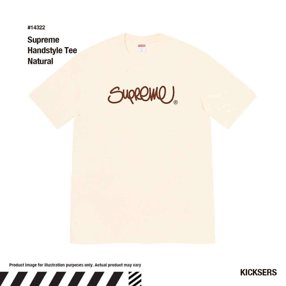 Supreme Handstyle Tee Natural シュプリーム ハンドスタイル