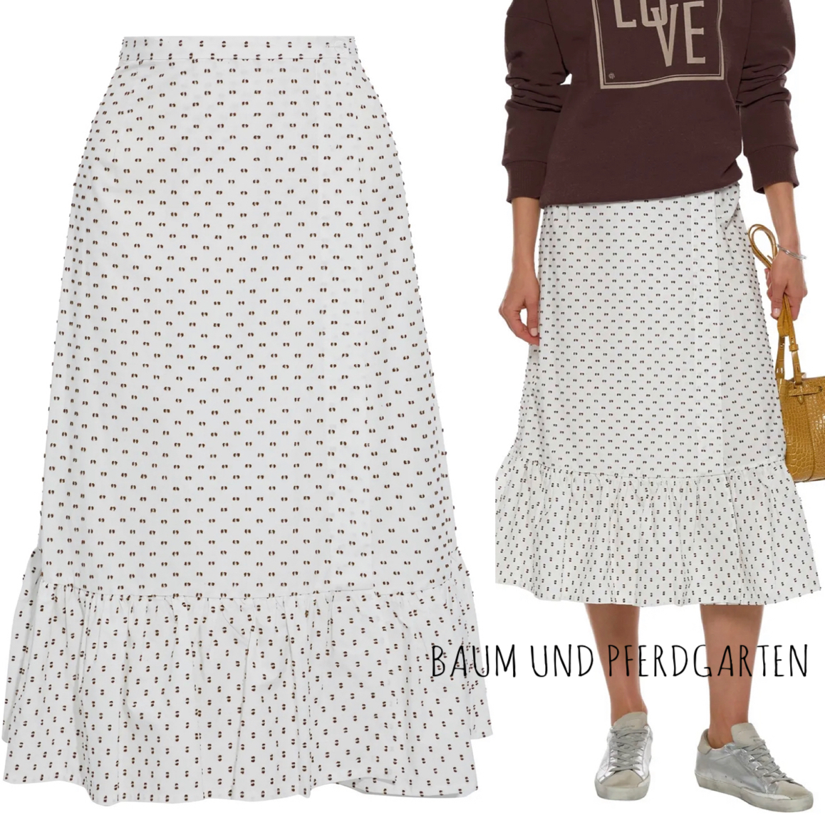 オイルペイント BAUM UND PFERDGARTEN バウムウンドヘルガーデン レディース スカート ボトムス Midi skirt 