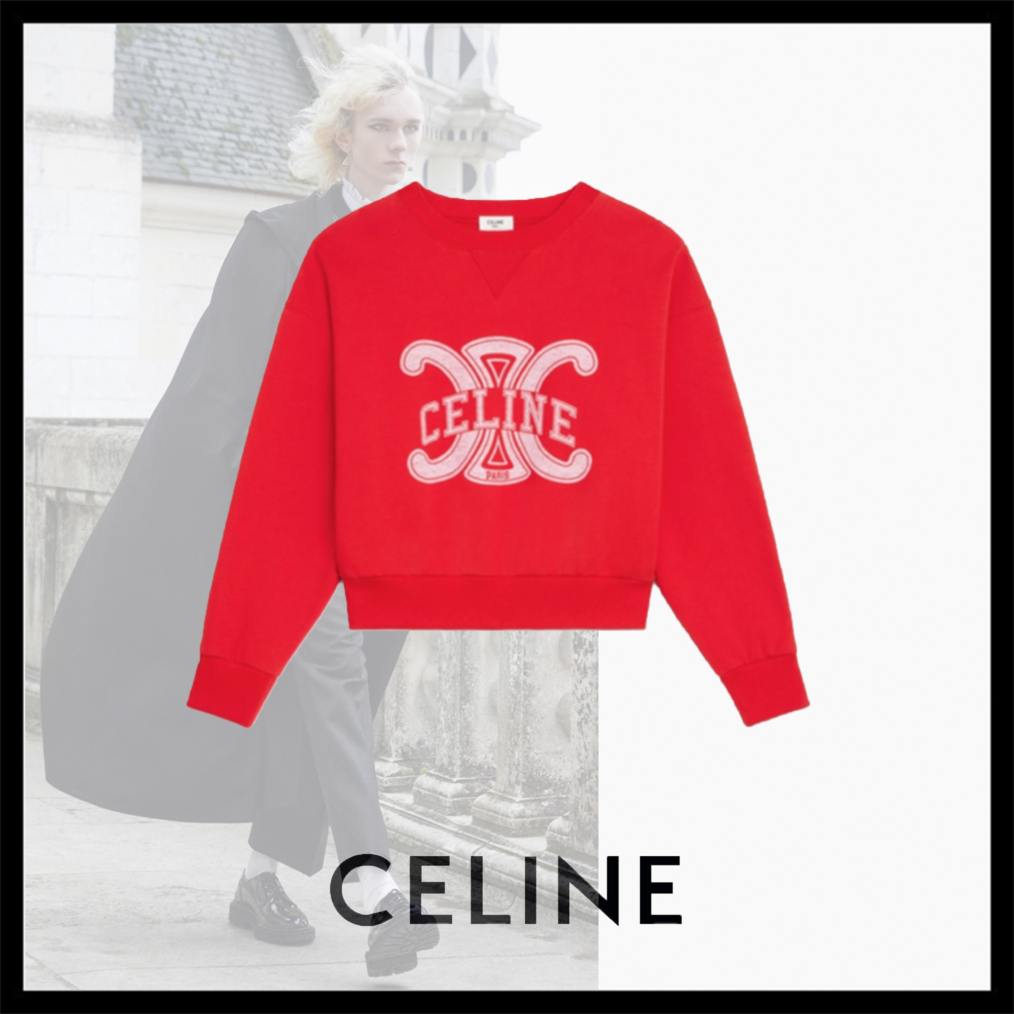 オンラインショップ 新作!CELINE直営店買付☆ トリオンフ スウェット