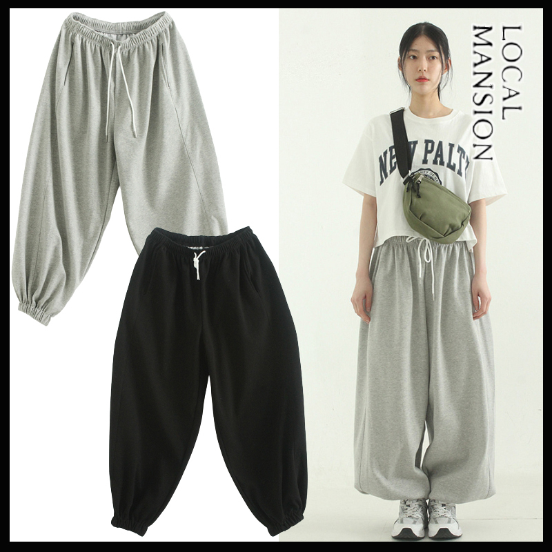 【LOCAL MANSION】Oversize Cotton Balloon Jogger Pants