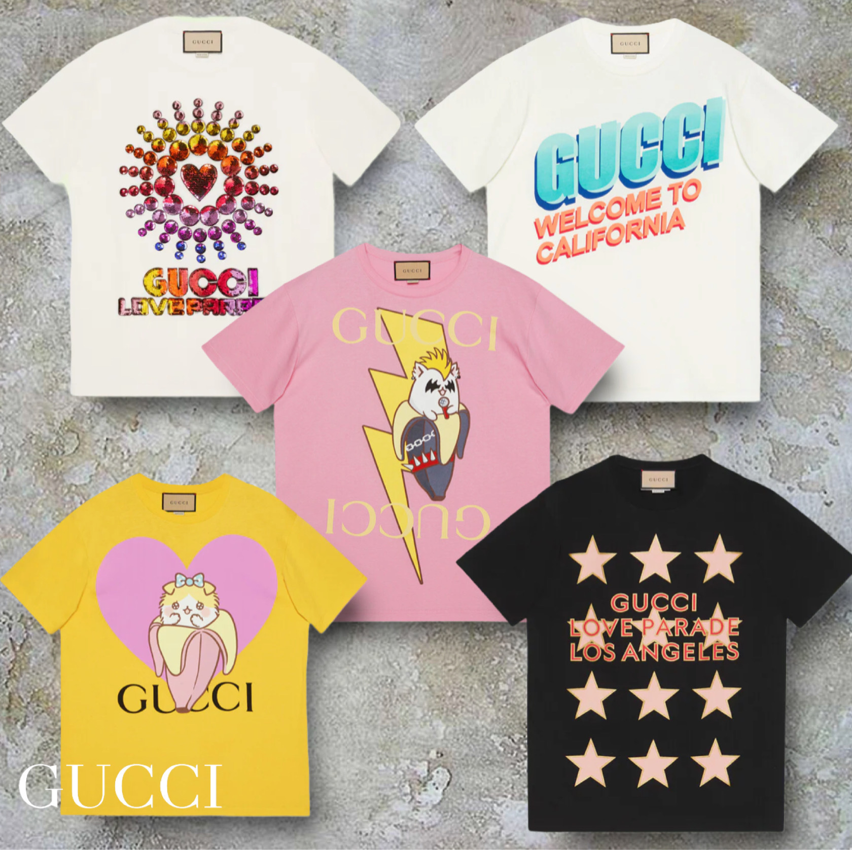 GUCCI Tシャツ バックプリント有り - ファッション