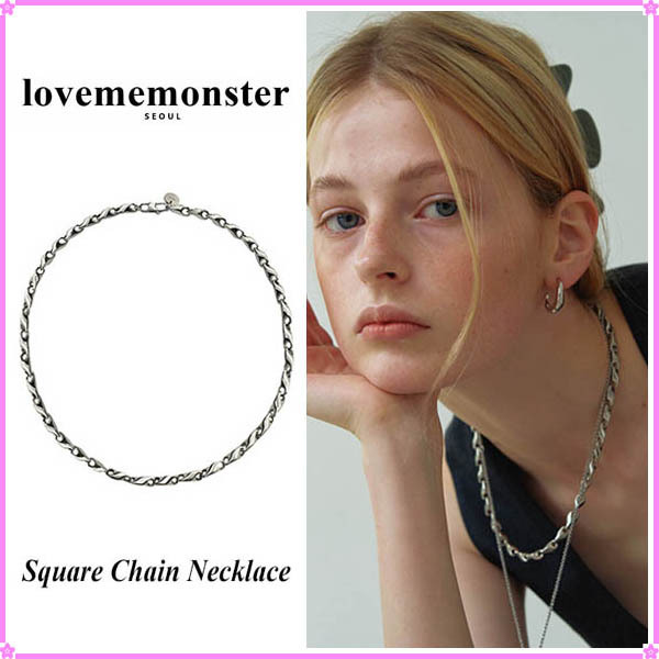 【LOVE ME MONSTER】Square Chain Necklace〜チェーンネックレス