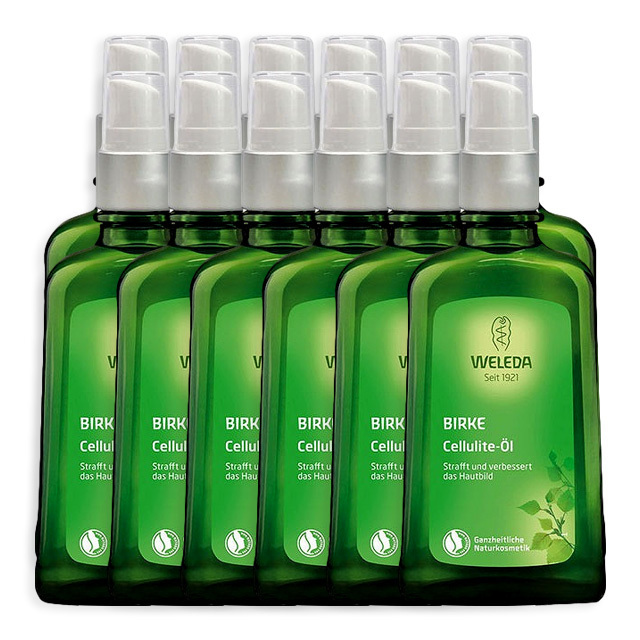 ホワイトバーチ ボディシェイプオイル ポンプ付 100ml x 12【仕