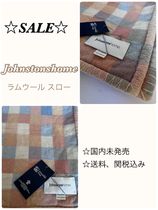 ☆SALE☆Johnstonshome《ブロックチェック ラムウール スロー》