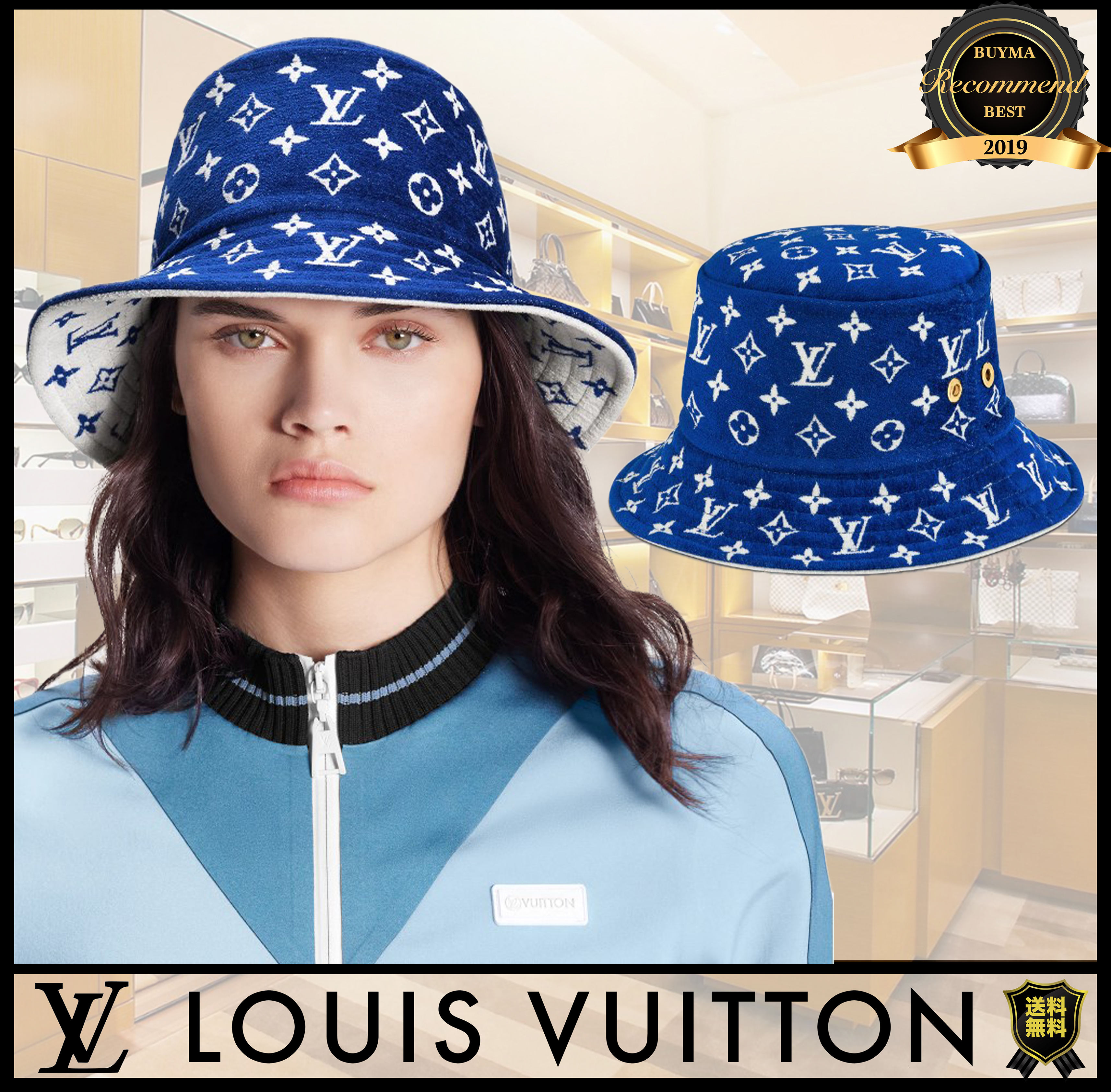 Louis Vuitton Unisex Street Style Bucket Hats Wide-brimmed Hats (M77760)