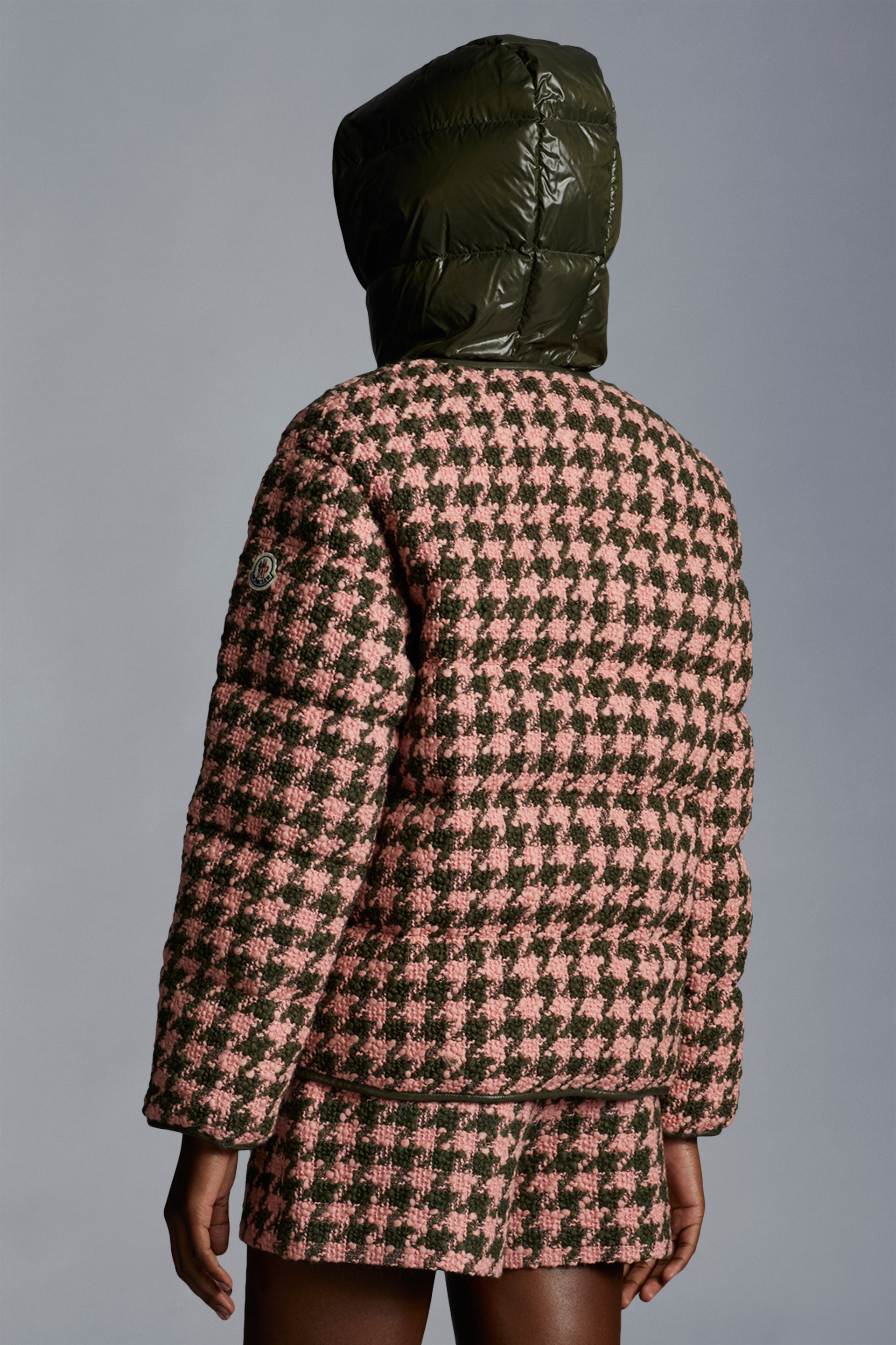 MONCLER2022/23秋冬 千鳥格子柄ツイードダウンジャケットCHEVRIL