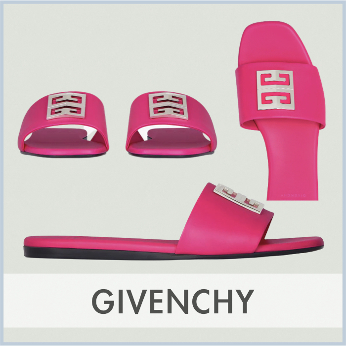 【送料込】 ★海外限定【GIVENCHY】4Gメタルディテール サンダル レザー サンダル・ミュール 【送料込】 ★海外限定【GIVENCHY】4Gメタルディテール サンダル レザー サンダル・ミュール