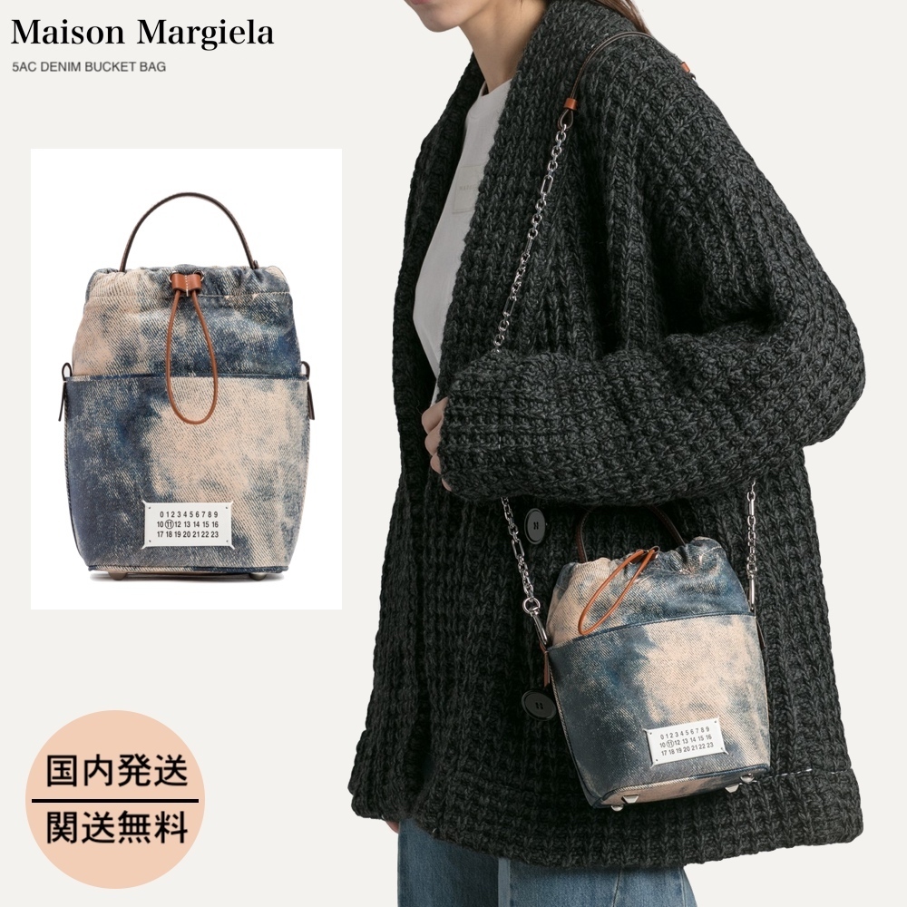 【新品】 5AC - Margiela Maison DENIM 関税送料込 BAG BUCKET ハンドバッグ 【新品】 5AC - Margiela Maison DENIM 関税送料込 BAG BUCKET ハンドバッグ