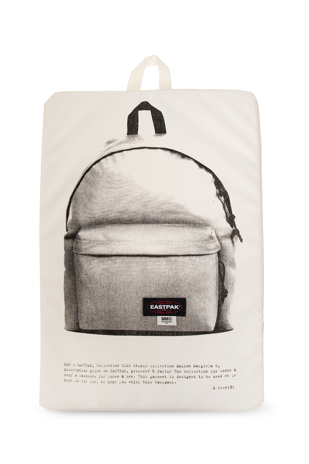 MAISON MARGIELA ホワイト ミニ マイクロスエード バックパック MAISON MARGIELA ホワイト ミニ マイクロスエード バックパック