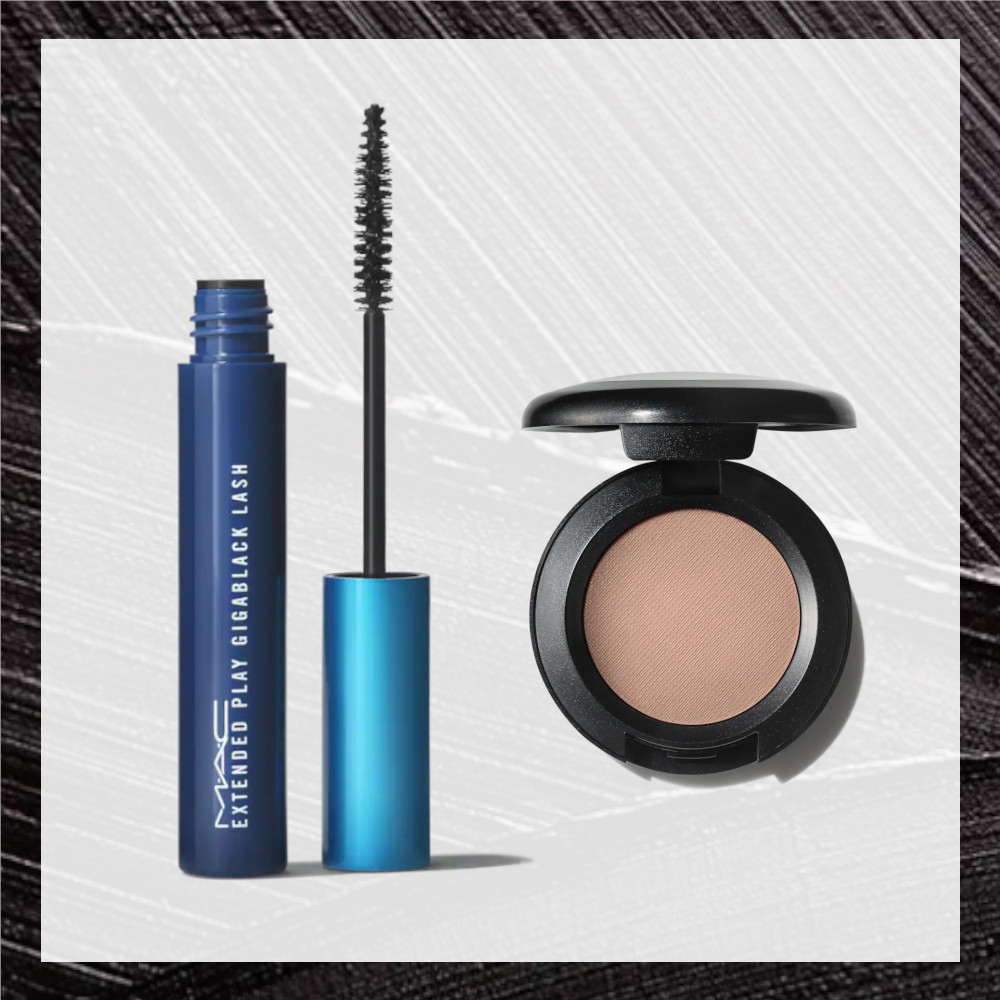 MAC☆ヘイリービーバー愛用Set☆GIGABLACK MASCARA & EYE SHADOW