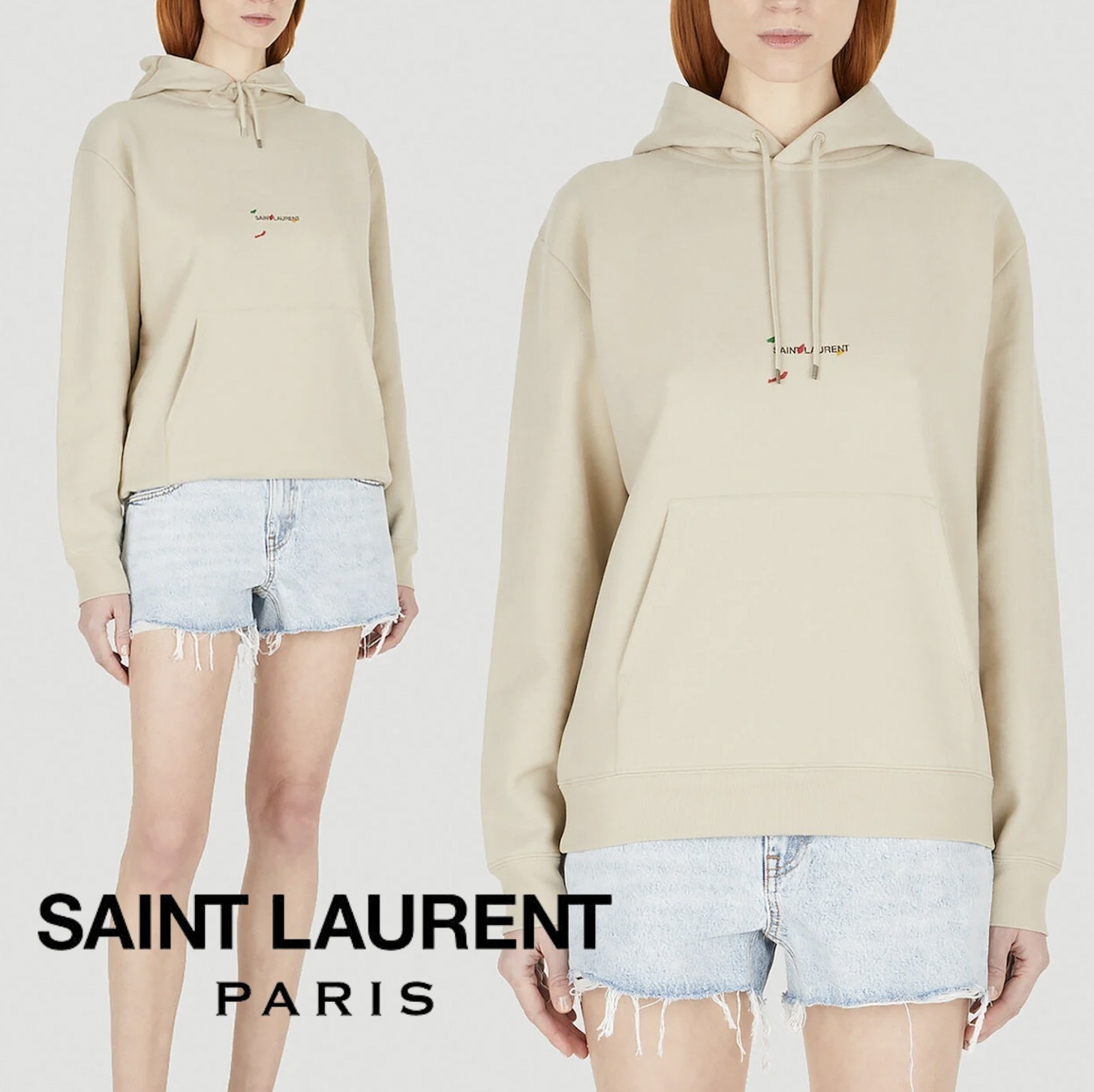 宅配便配送 【稀少】Saint Laurent コットンロゴパーカー サンローラン パーカー・フーディ 宅配便配送 【稀少】Saint Laurent コットンロゴパーカー サンローラン パーカー・フーディ