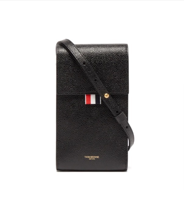 THOM BROWNE ペブルドレザー クロスボディバッグ【関税込】
