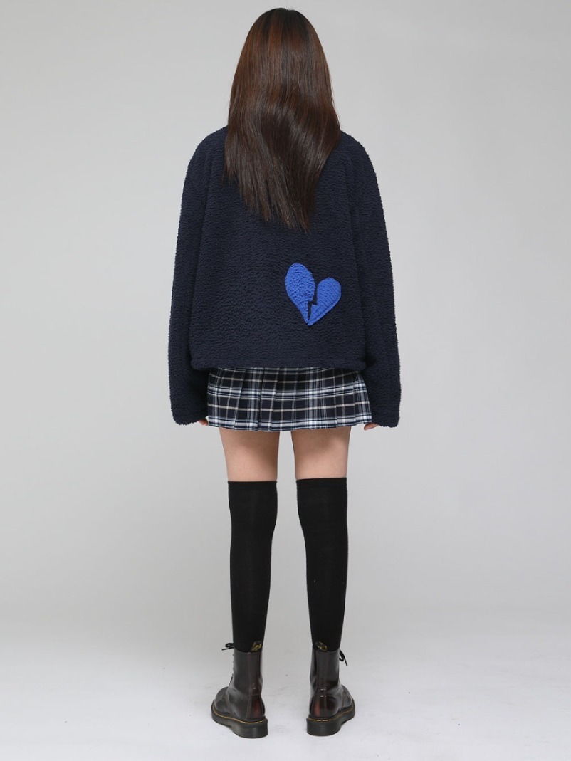 ☆人気☆【Bad Blue】☆Heart Fleece Jacke.t☆ジャケット☆