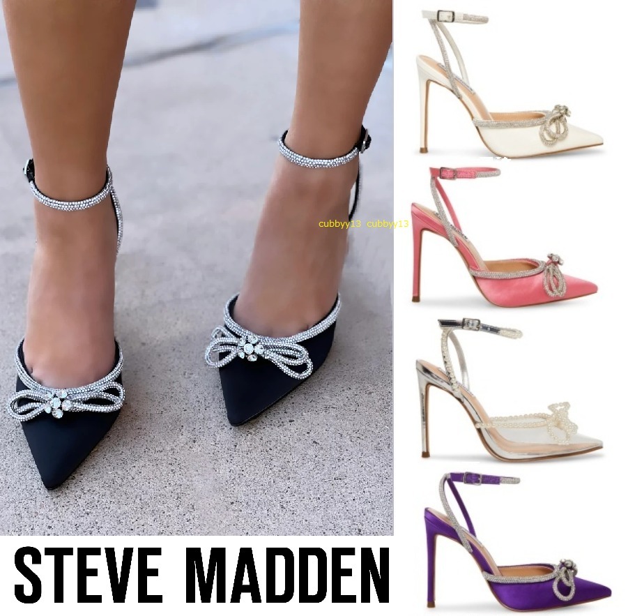 【美脚】Steve Madden きらきらラインストーンサンダル