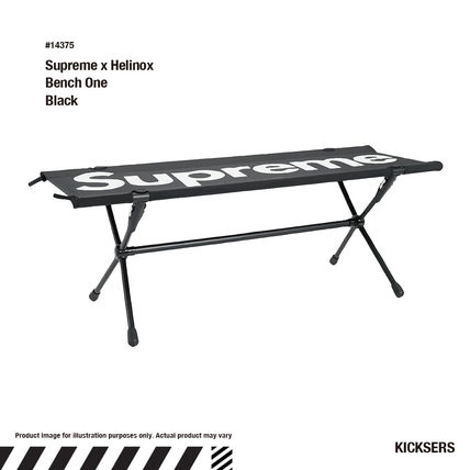 Supreme アウトドア(キャンプ)チェア Supreme x Helinox Bench One ヘリノックス ベンチ ブラック