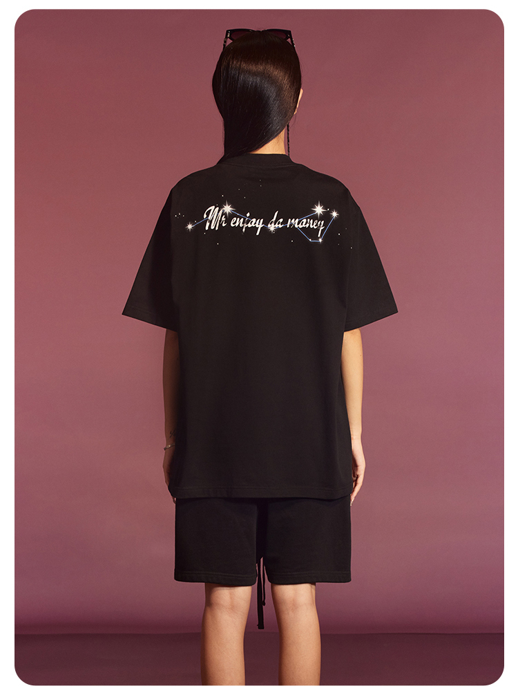 MEDM 新作 半袖Tシャツ ロゴ 銀河系 ユニコーン 大人気 男女兼用