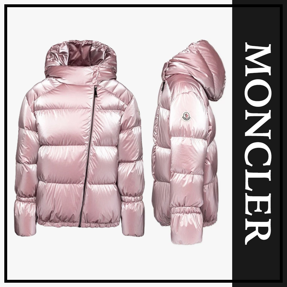 MONCLER】Hernice メタリック フード ダウン コート ピンク ...