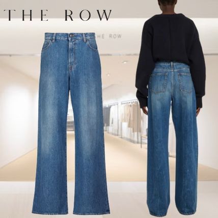 The Row More Jeans Denim Long Wide Leg Jeans