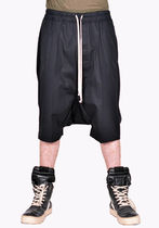 【正規店出品】RICK OWENS RICK'S PODS SHORTS COTTON BLEND