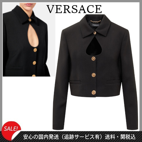 【VERSACE】メドゥーサカットアウトジャケット★送料関税込