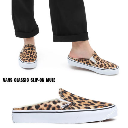 VANS サンダル・ミュール VANS★CLASSIC SLIP ON MULE★ミュール★レオパード柄