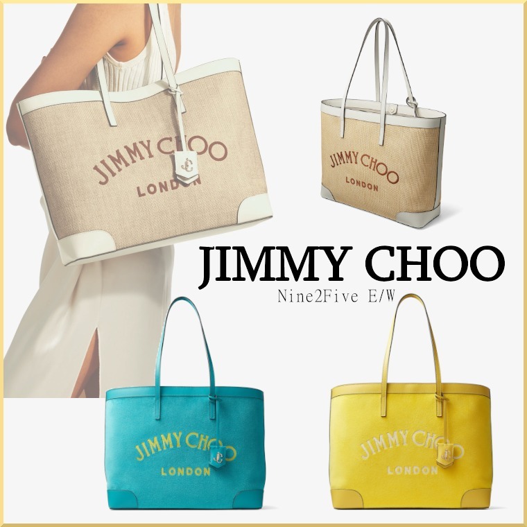 Jimmy Choo＊Nine2Five E/W ロゴトートバッグ＊送料込