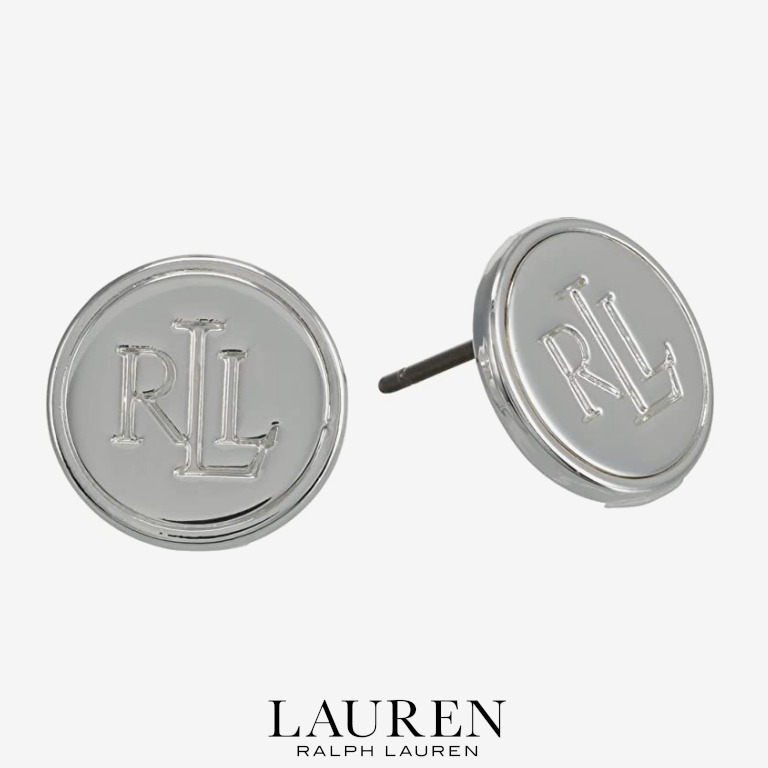 【華やか】LAUREN Ralph Lauren LRLコインスタッドピアス