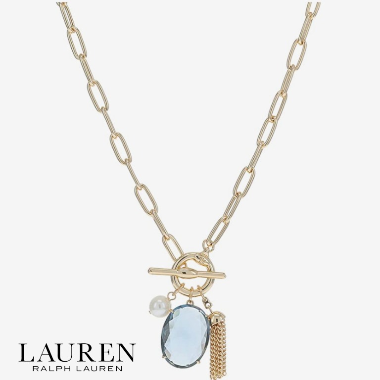 【華やか】LAUREN Ralph Lauren ストーントグルネックレス