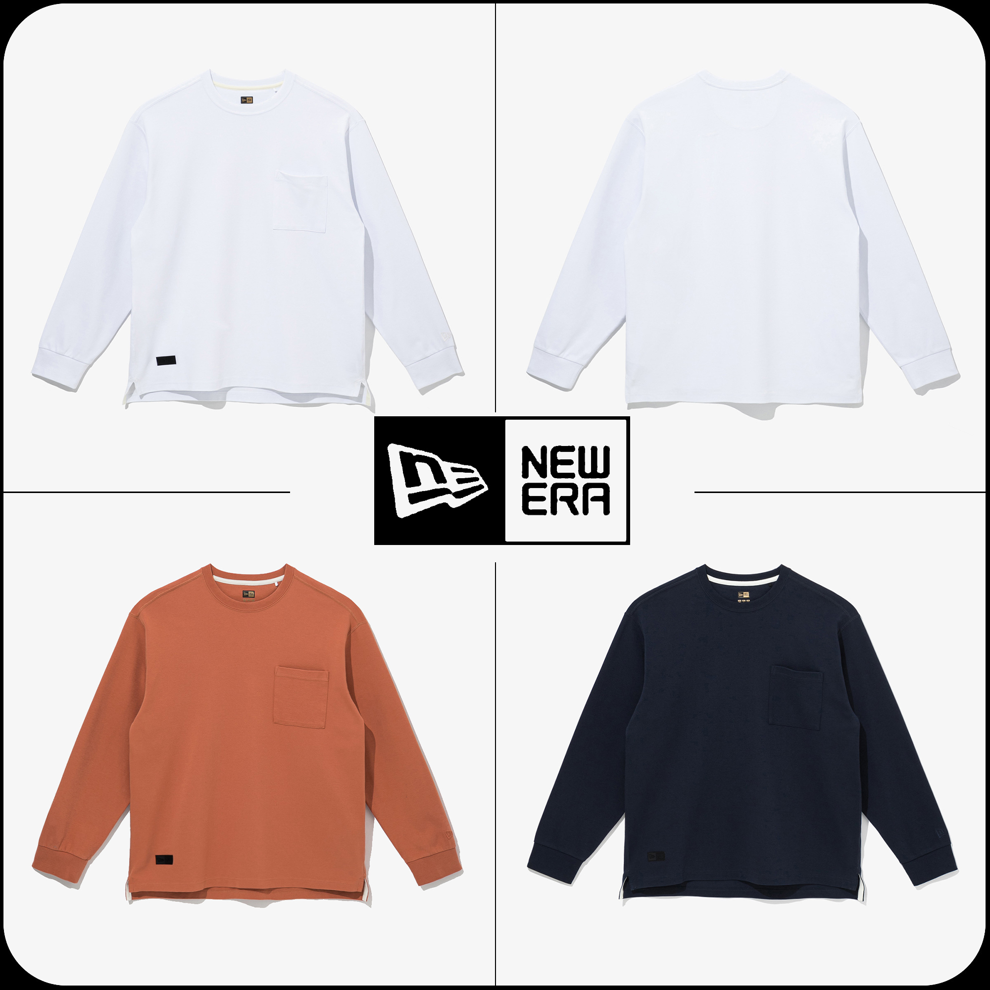 [New Era]★BLACK LABEL POCKET LONG SLEEVE