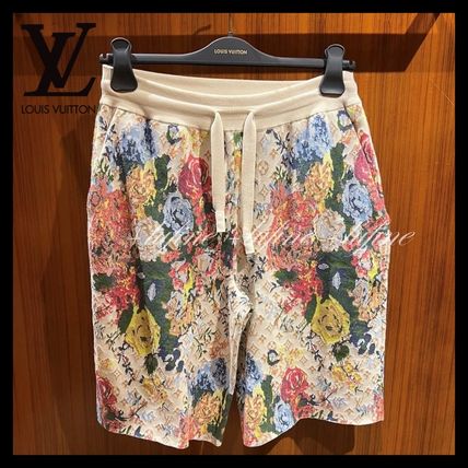 Louis Vuitton MONOGRAM 2023-24FW Monogram Street Style Logo Shorts  (HPY34WZA8MU12)