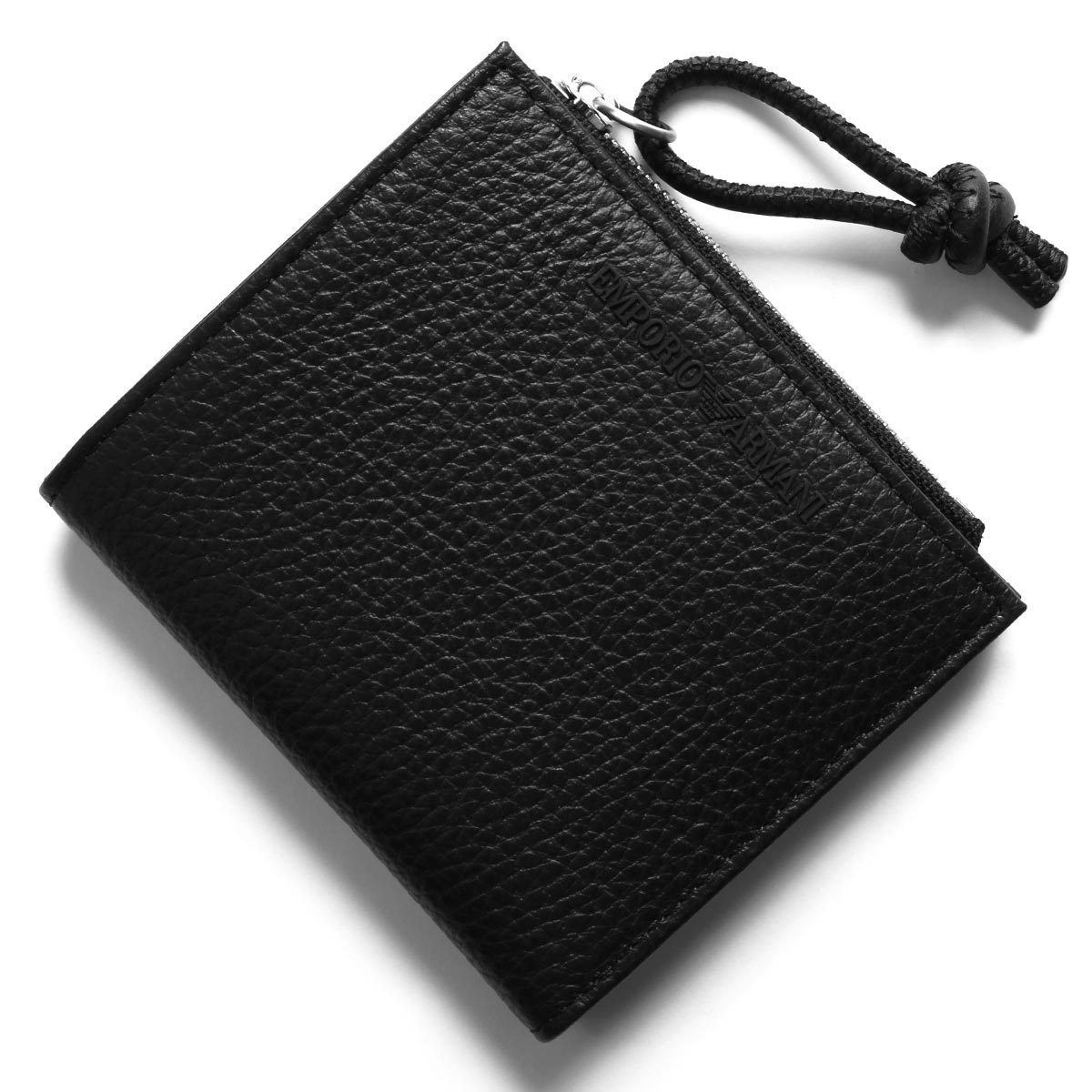 EMPORIO ARMANI 二つ折り財布 ブラック メンズ Y4R262 80001