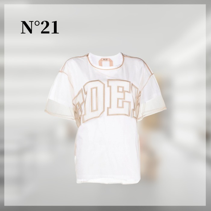 シルバーグレー サイズ N°21 シアーTシャツ 新品 | www