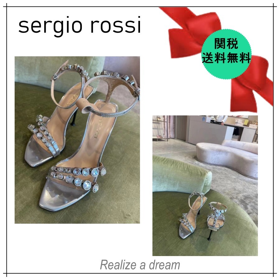 品質保証 ☆Sergio Rossi☆セルジオ ロッシ♪レディース サンダルヒール☆ 靴