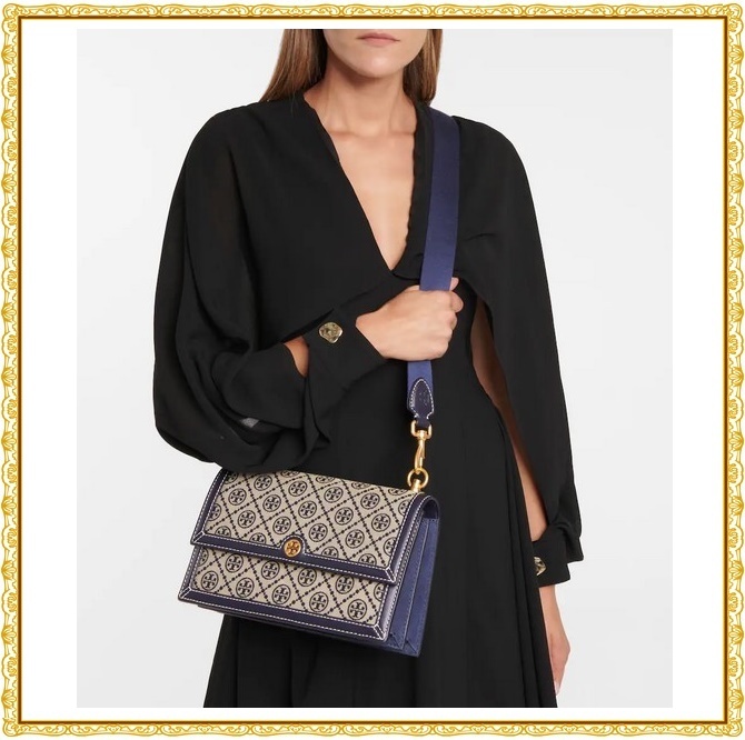 【関税送料込】Tory Burch Monogram jacquard ショルダーバッグ