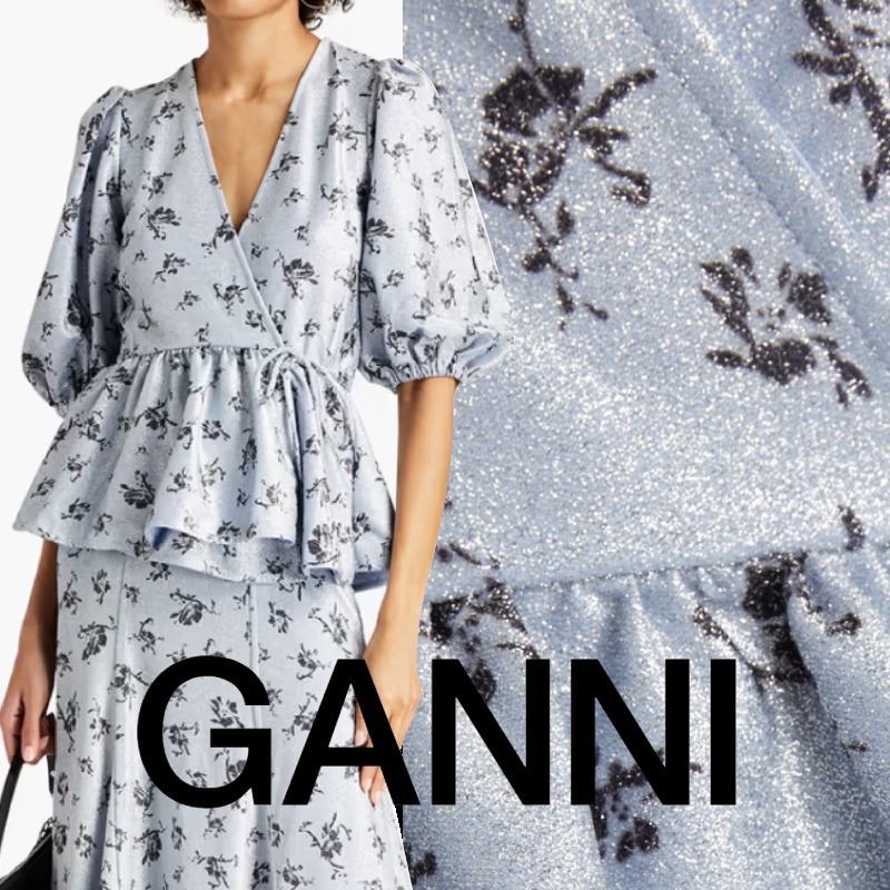 色移り有り 未使用☆GANNI ジャガードジャージーブラウス - 通販 - www