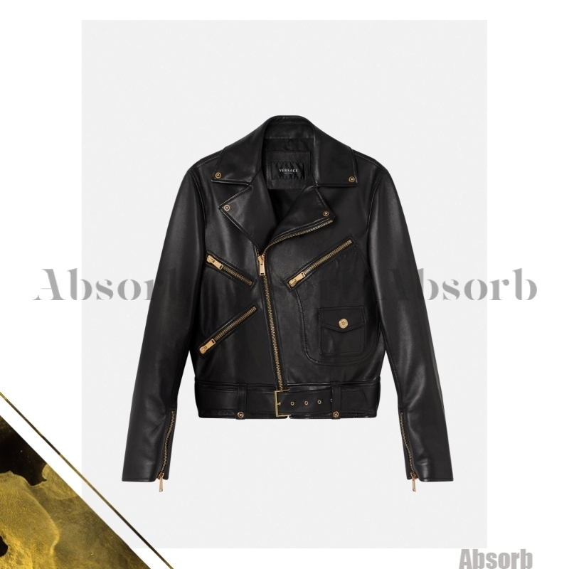 VERSACE コットン ジャケット ライダース 90s 00s メデューサ