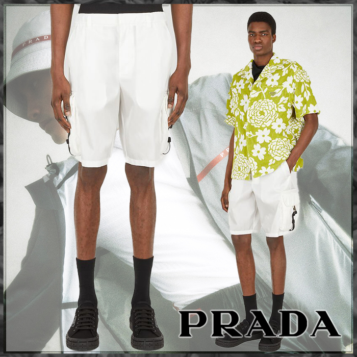 PRADA プラダ Re-Nylon バミューダ ショーツ 再生ナイロン 人気 一部