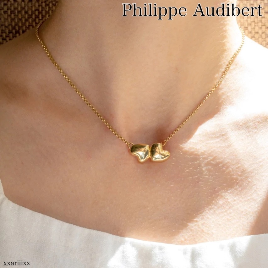 ◆NEW◆Philippe Audibert◆ WANDA ダブルハート ネックレス