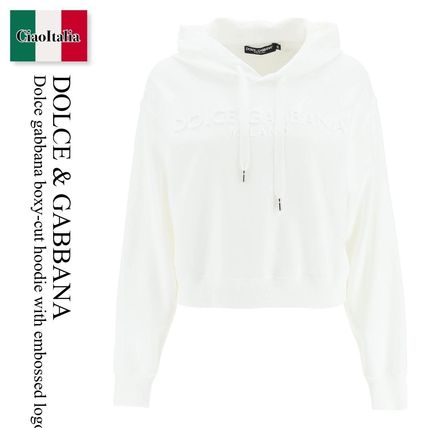 Shop Dolce & Gabbana 2022-23FW Hoodies & Sweatshirts (F9O00ZG7EHL,  F9O00ZG7EHLW0800, F9O00Z G7EHL W0800, F9O00Z G7EHL, DOLCE GABBANA BOXY-CUT  HOODIE WITH EMBOS) by CiaoItalia | BUYMA