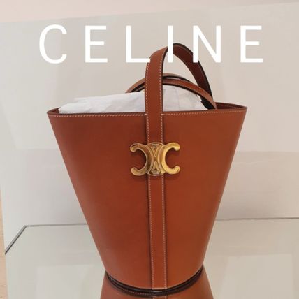 ブラウン(茶色)系 CELINE Luggage Triomphe x ハンドバッグ
