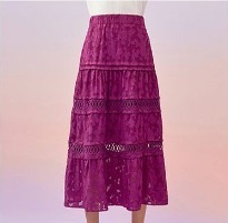 ANNASUIアナスイ22Summerトロピカルレーススカート1種 ANNASUIアナスイ22Summerトロピカルレーススカート1種 ボトムス