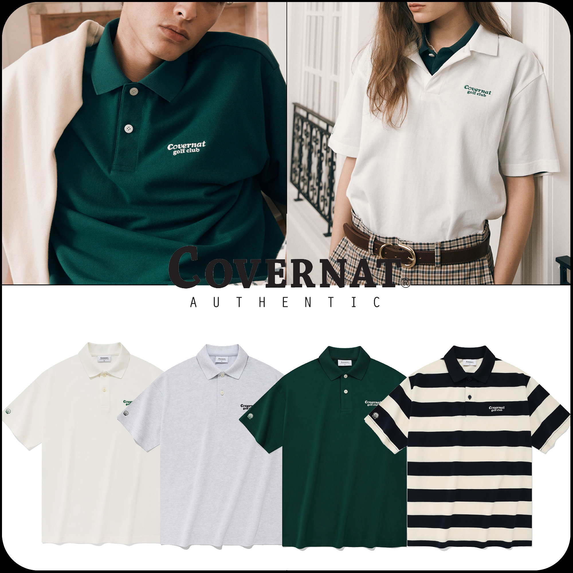 【 COVERNAT】★CGC PIQUE T-SHIRTS
