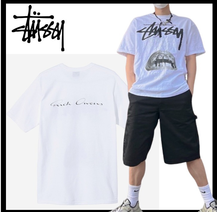 ★関税込★STUSSY★Stussy x Rick Owens 40 WT T-Shirt★Tシャツ