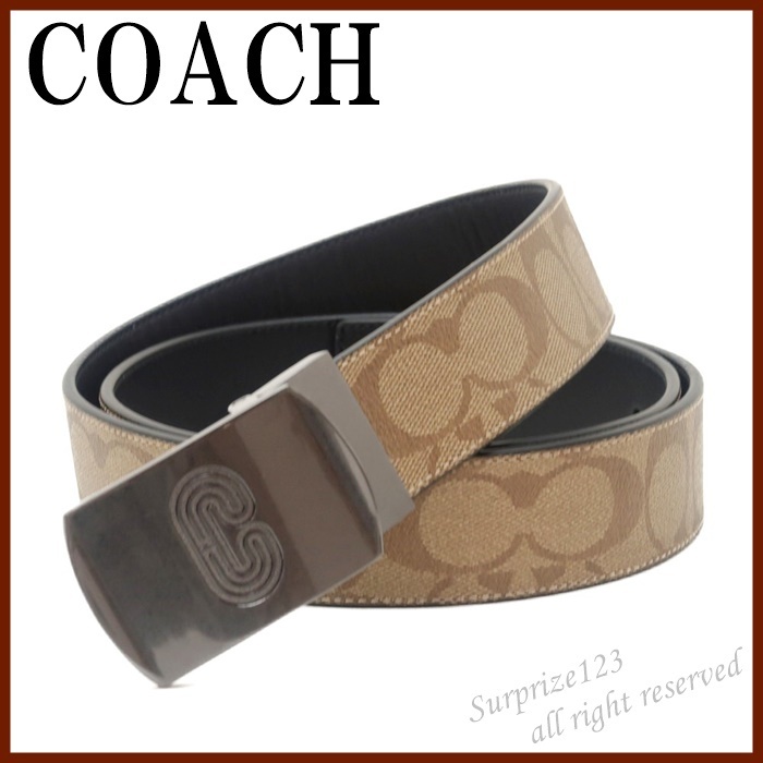 【即発】コーチ COACH ベルト メンズ レザー
